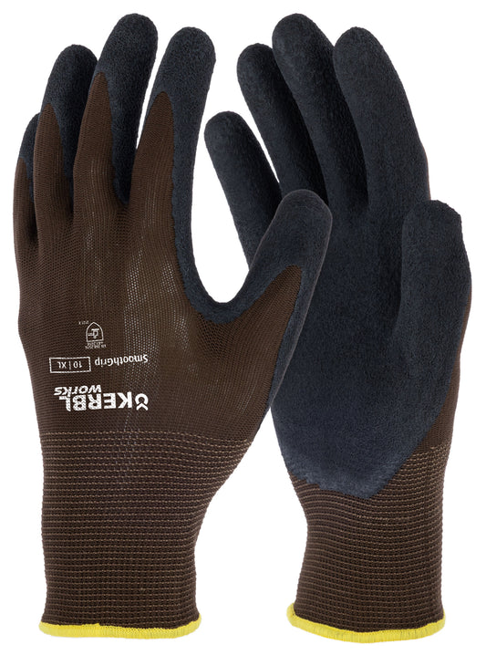 Smooth Grip rjave velikost 8/M Premaz iz lateks pene