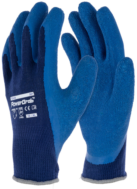 PowerGrab 301 - velikost 10/XL Pletena lateks rokavica