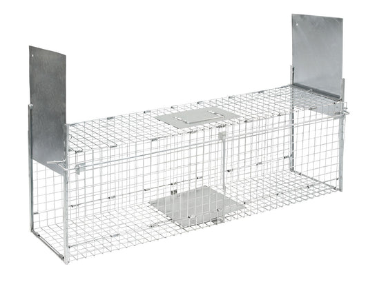 Zložljiva past na zapah z 2 vhodoma 120×25,4×30 cm