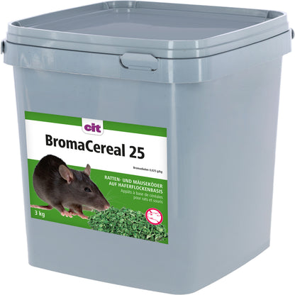 VABA za podgane in miši BromaCereal 25 - 3kg
