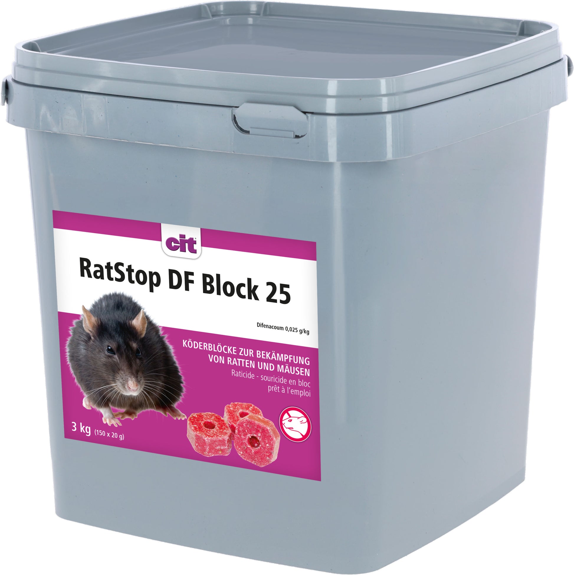 VABA za podg. in miši RatStop DF Block 25 - 150x20g