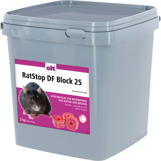 VABA za podg. in miši RatStop DF Block 25 - 150x20g
