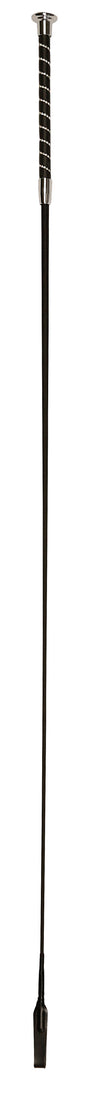 Dresurni bic z blešcicami, crn , 120 cm, s plamenico