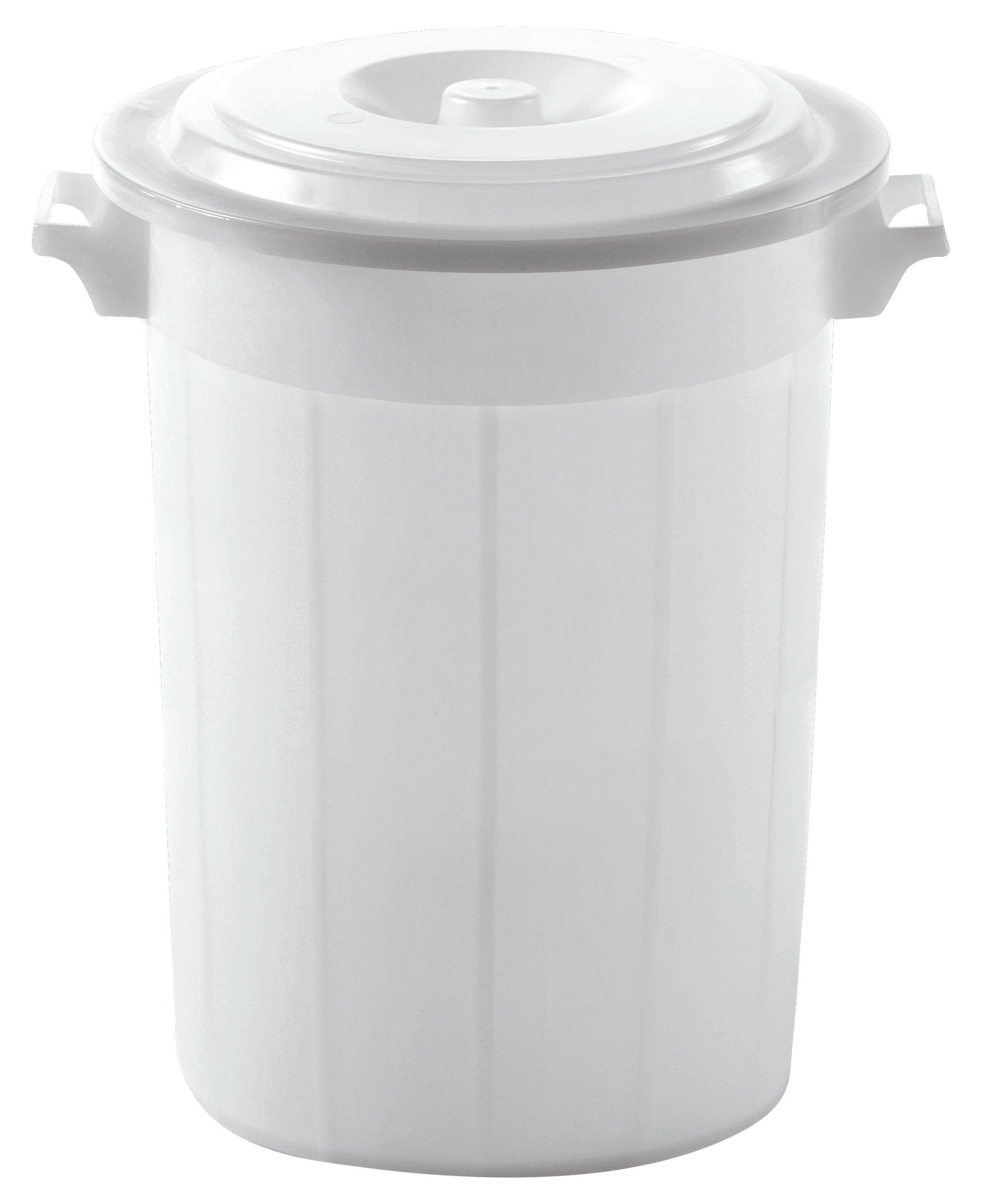 Sod za hranjenje bele barve s pokrovom, 70 ltr, varen za