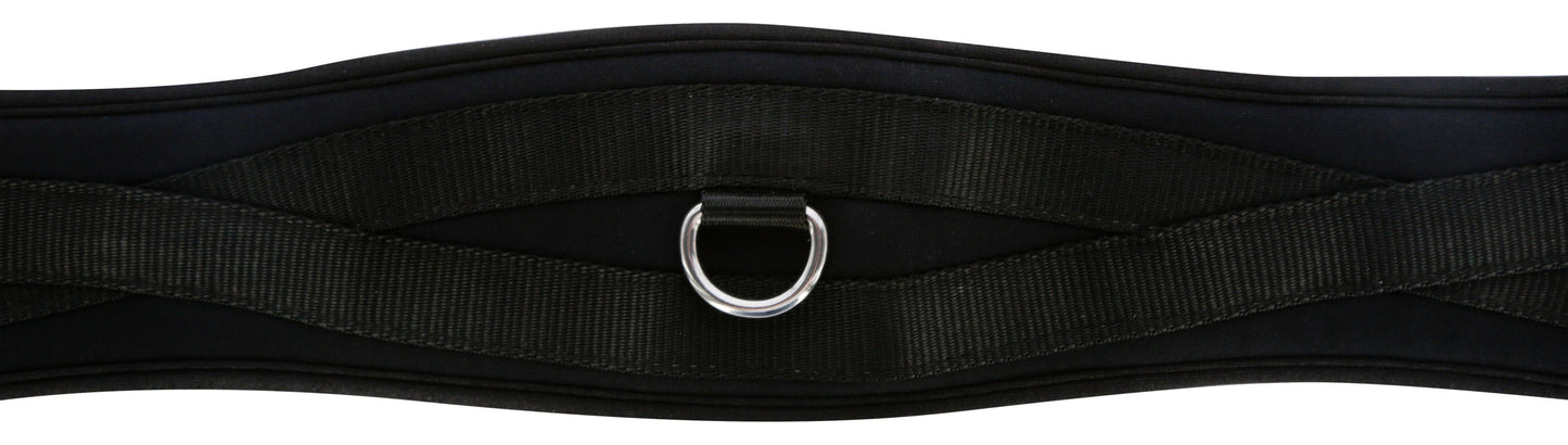 Obroc za sedlo s spominsko peno crn, 135 cm