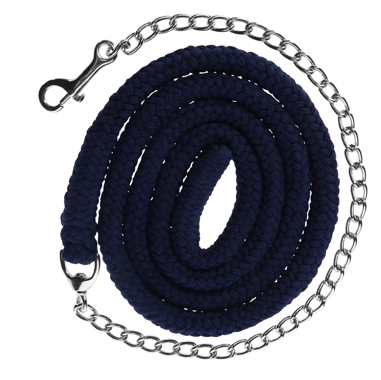 Bombažni povodec z verigo navy