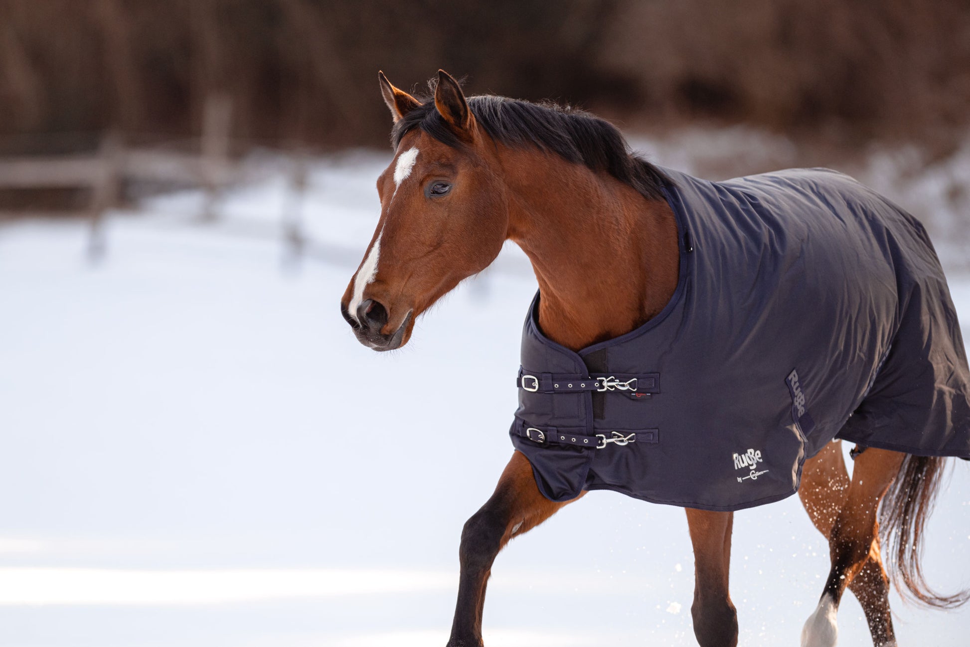 Zimska odeja RugBe IceProtect 300 g, dark navy, 135 cm