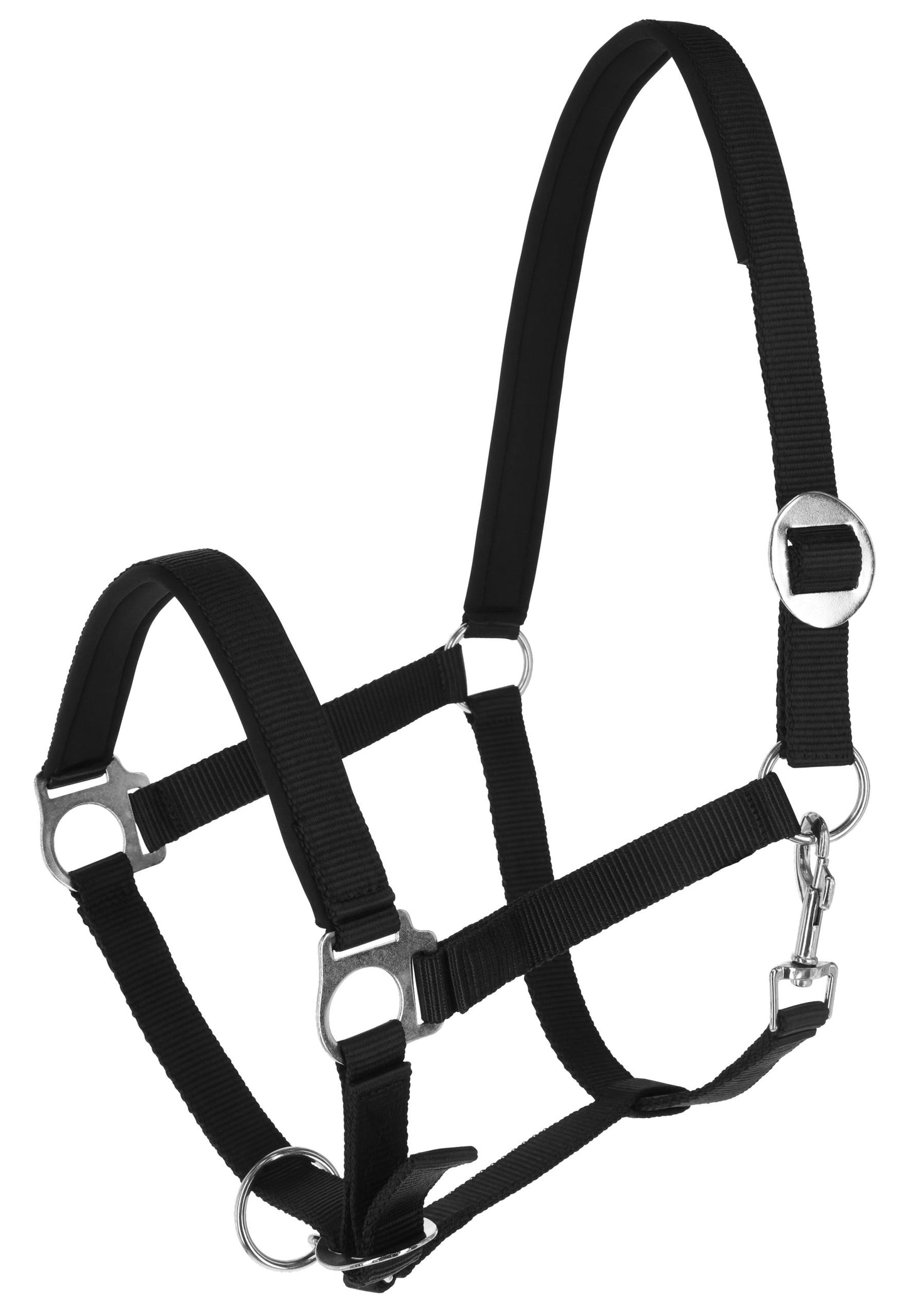 Oglavnik Doria, black Pony