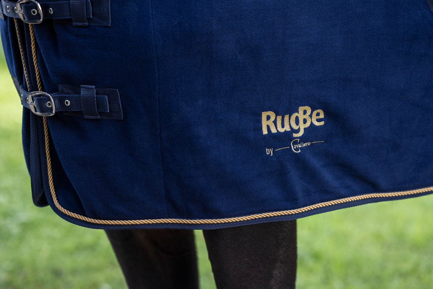 Odeja iz flisa RugBe Royal dark navy, 155 cm