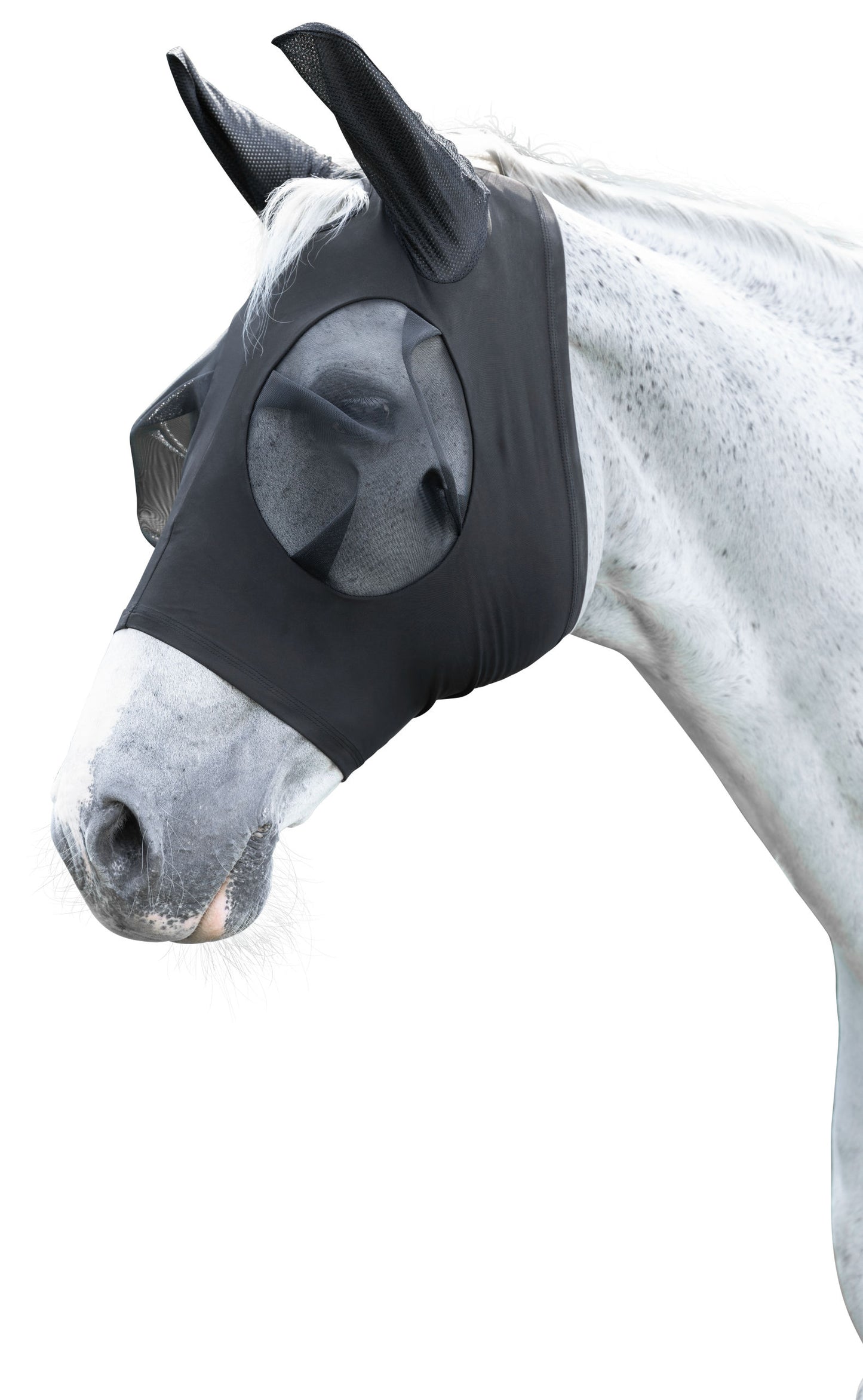 Maska za zaščito pred muhami F  črna, Pony