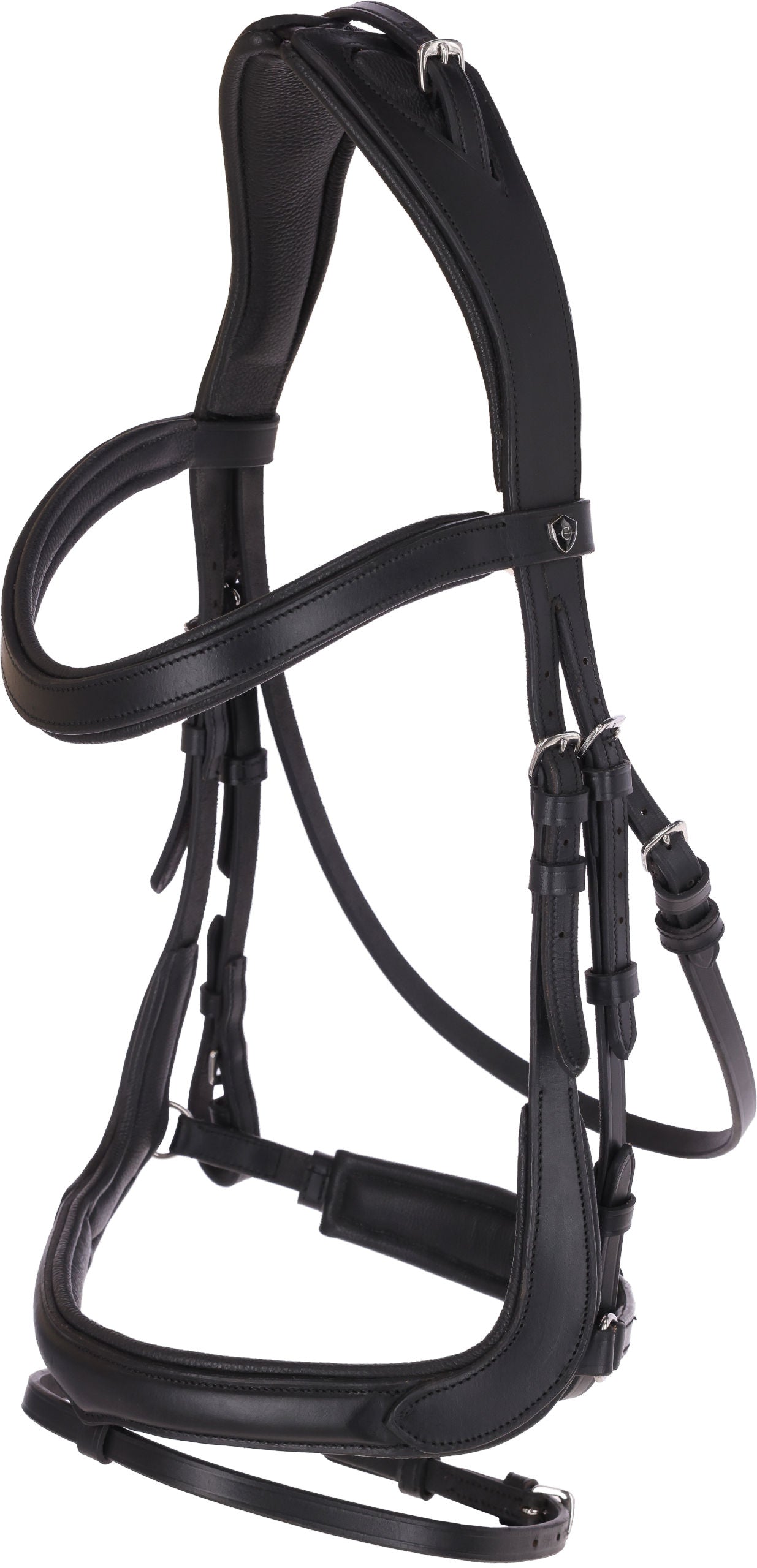 Uzda Anatomic, črne barve, Pon