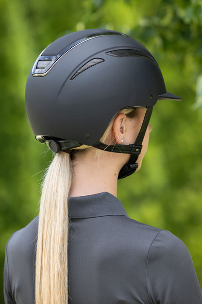 Jahalna čelada Elite, črna, S 53-55 cm