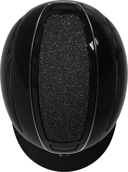 Jahalna čelada Elite, lak črna 53-55 cm