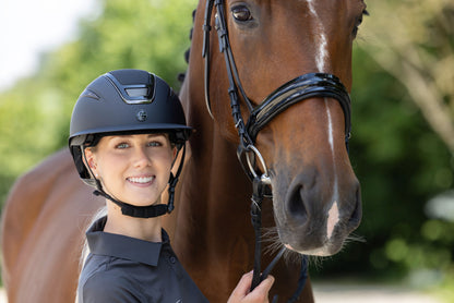 Jahalna čelada Elite Polo, črn 53-55 cm