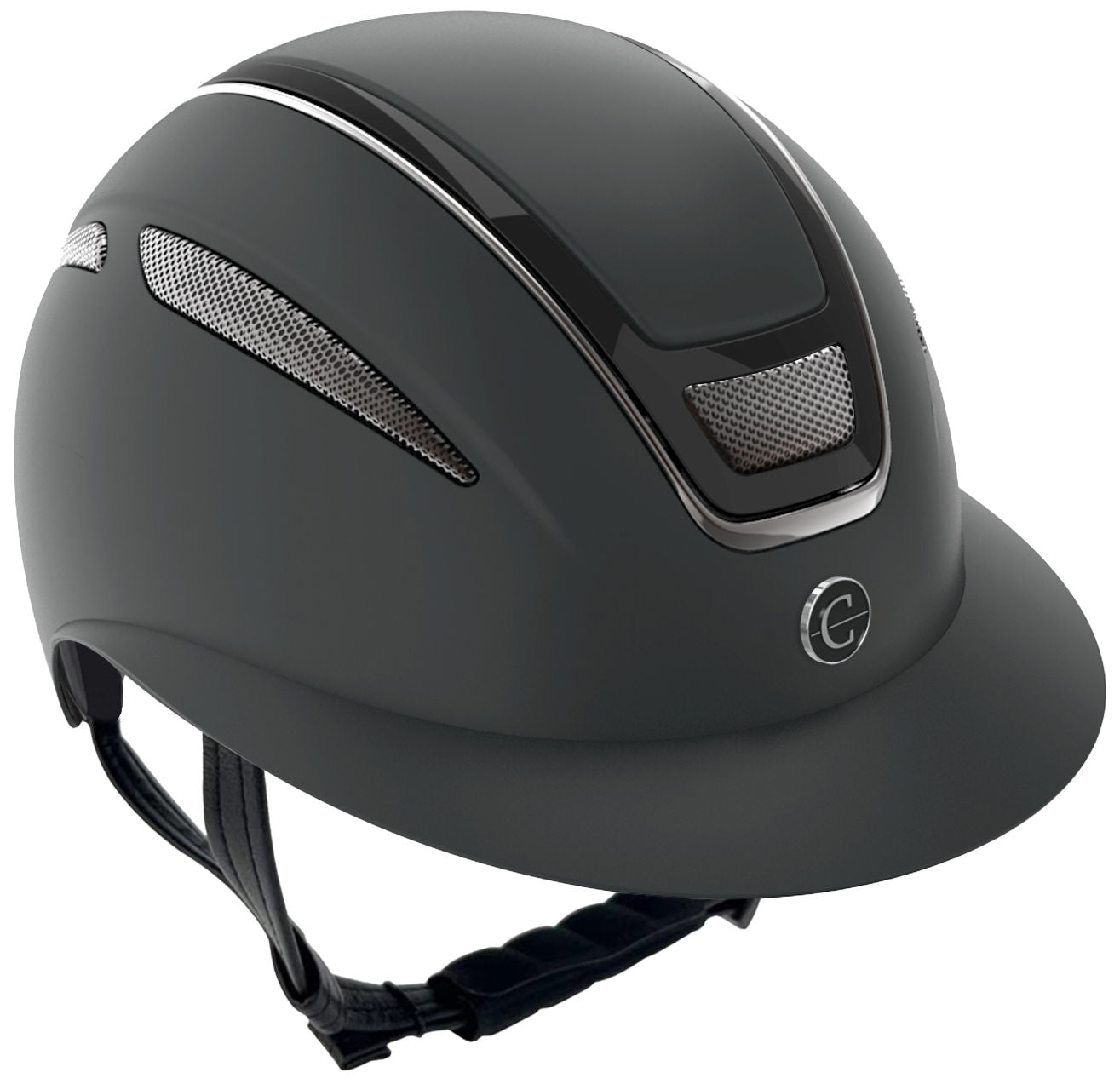 Jahalna čelada Elite Polo, črn 53-55 cm