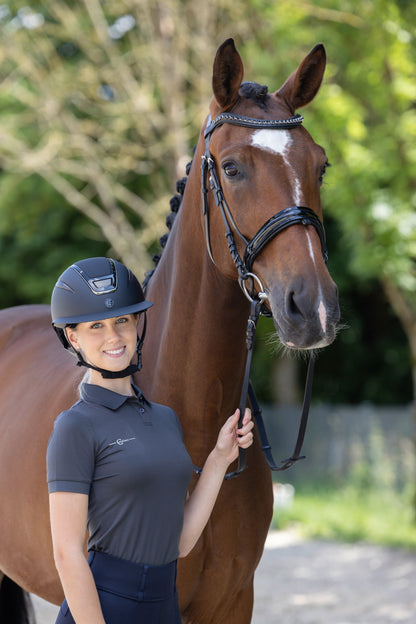 Jahalna čelada Elite Polo, črn 53-55 cm