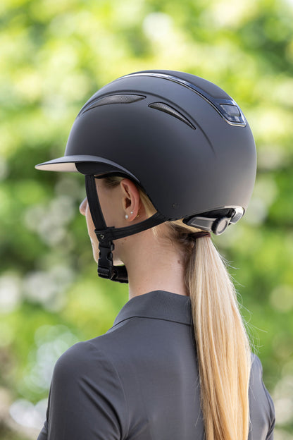 Jahalna čelada Elite Polo, črn 53-55 cm