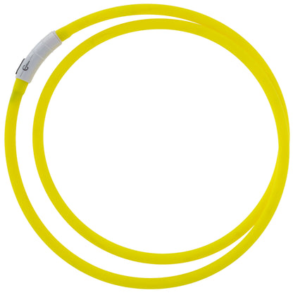 LED obroč za vrat, 10 mm x 150 rumena