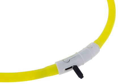 LED obroč za vrat, 10 mm x 150 rumena