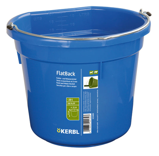 FlatBag, modro, približno 20L Vedro za hrano in vodo