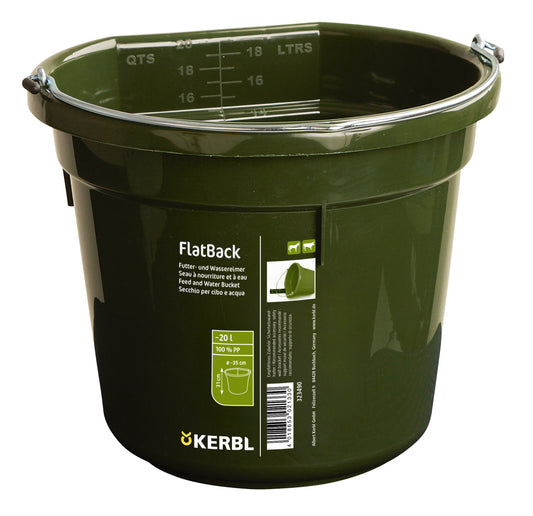 FlatBag, zeleno, približno 20L Vedro za hrano in vodo