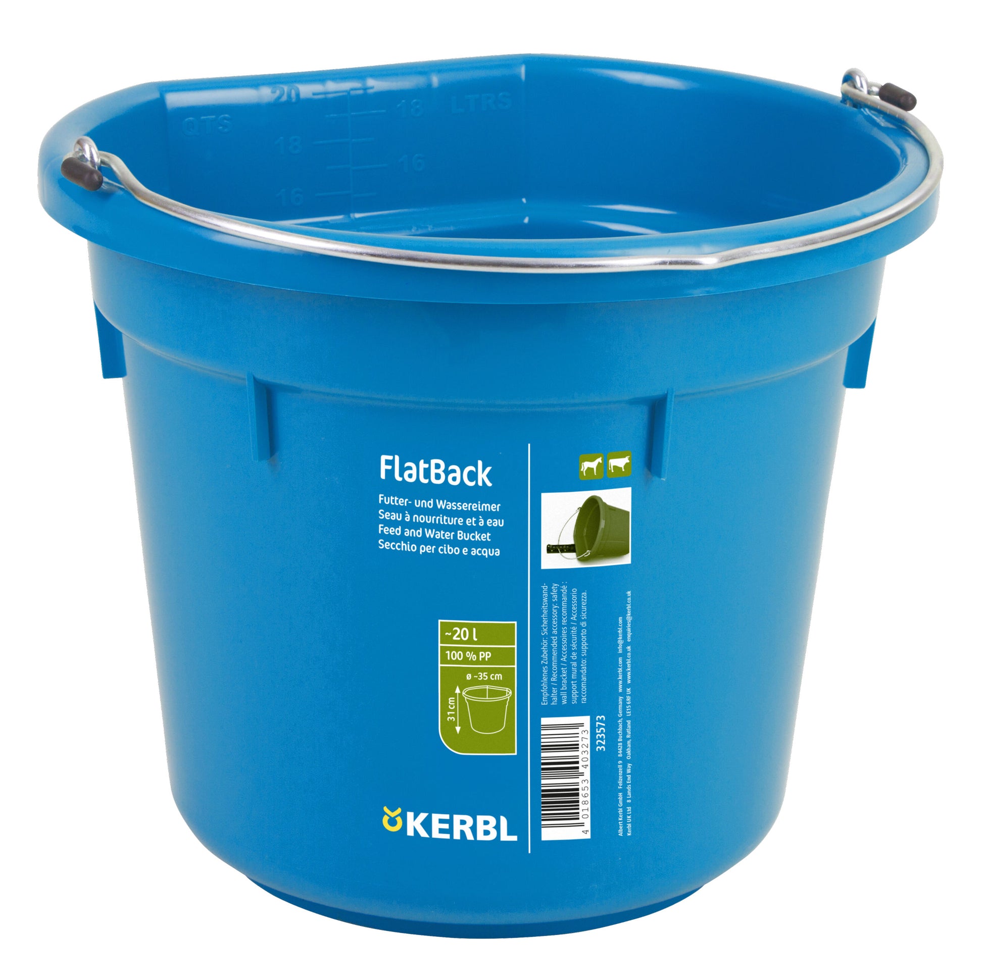 FlexBag, kraljevsko modro, pri Vedro za hrano in vodo