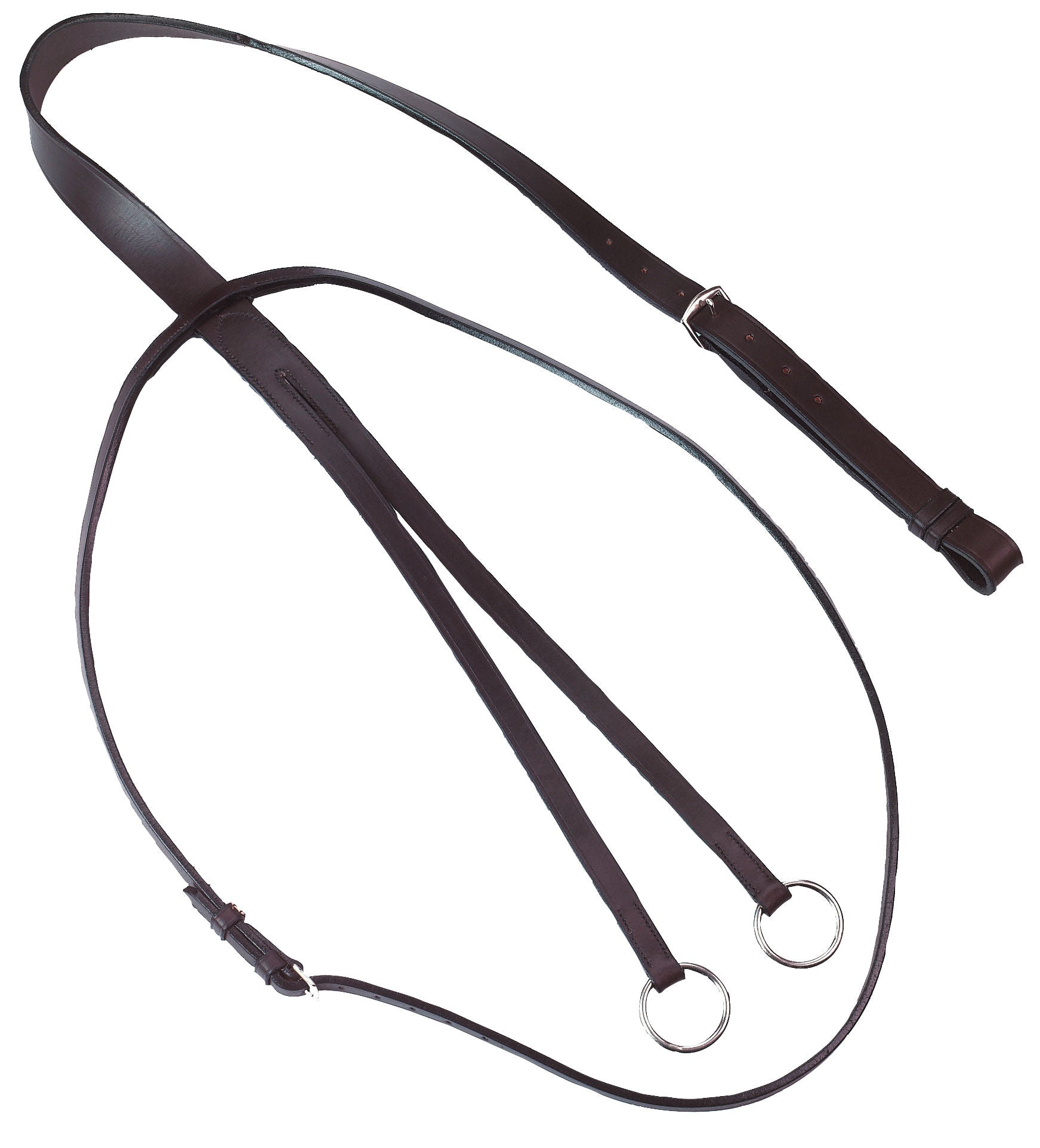 Usnjeni martingal, črne barve Pony