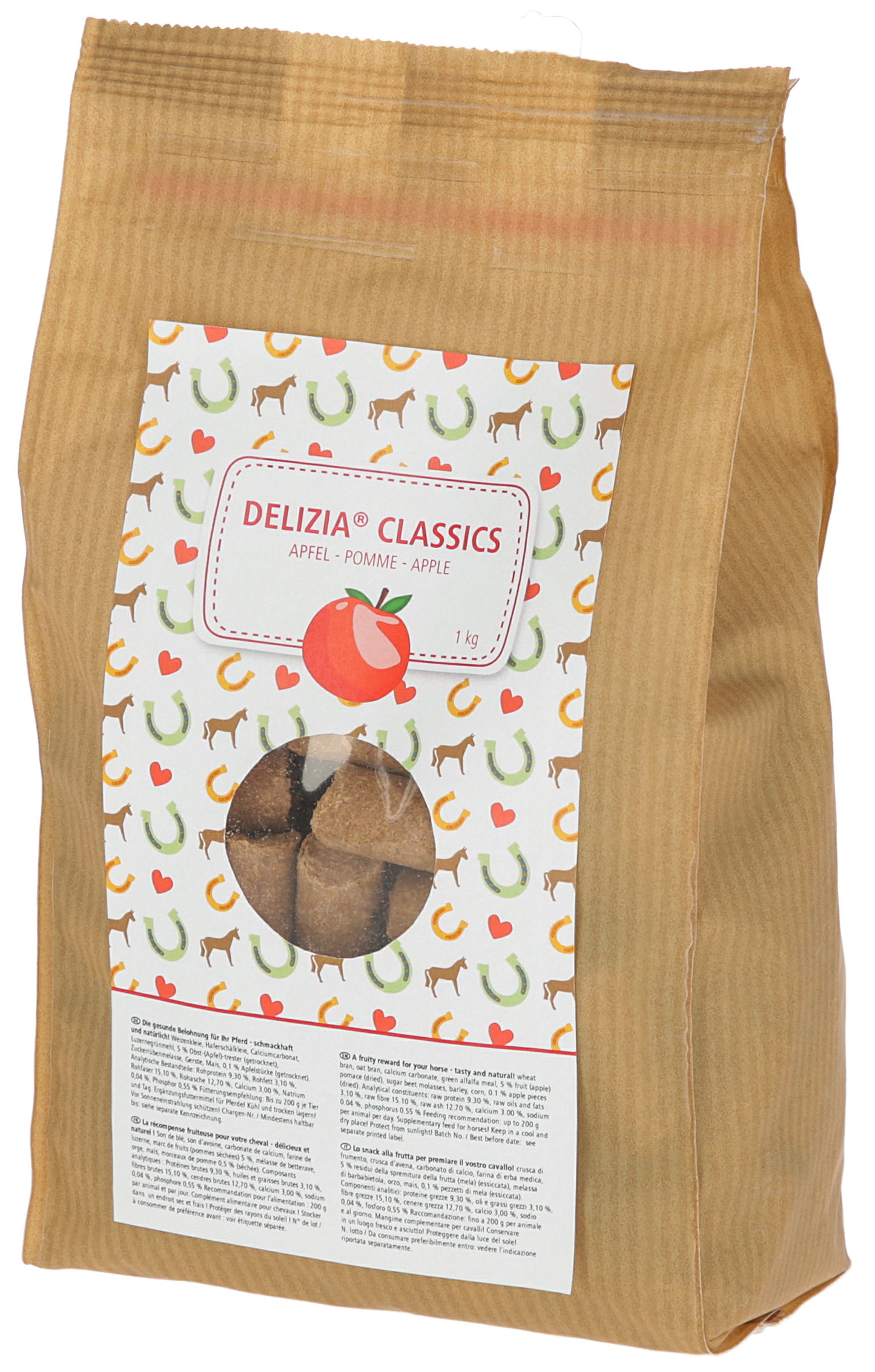 PIŠKOTKI za konje Delizia jabolko 1kg