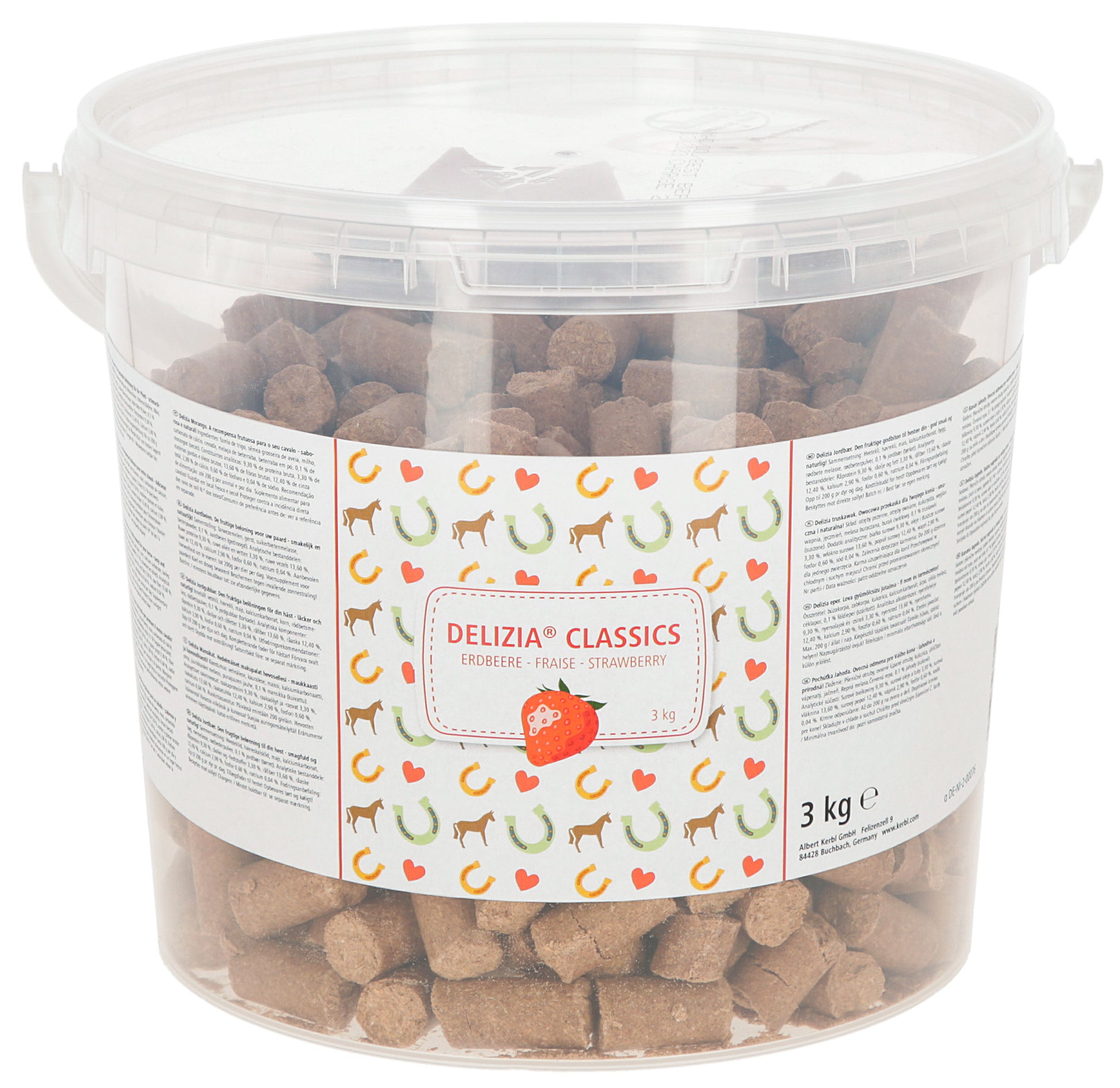 PIŠKOTKI za konje Delizia - jagoda 3kg