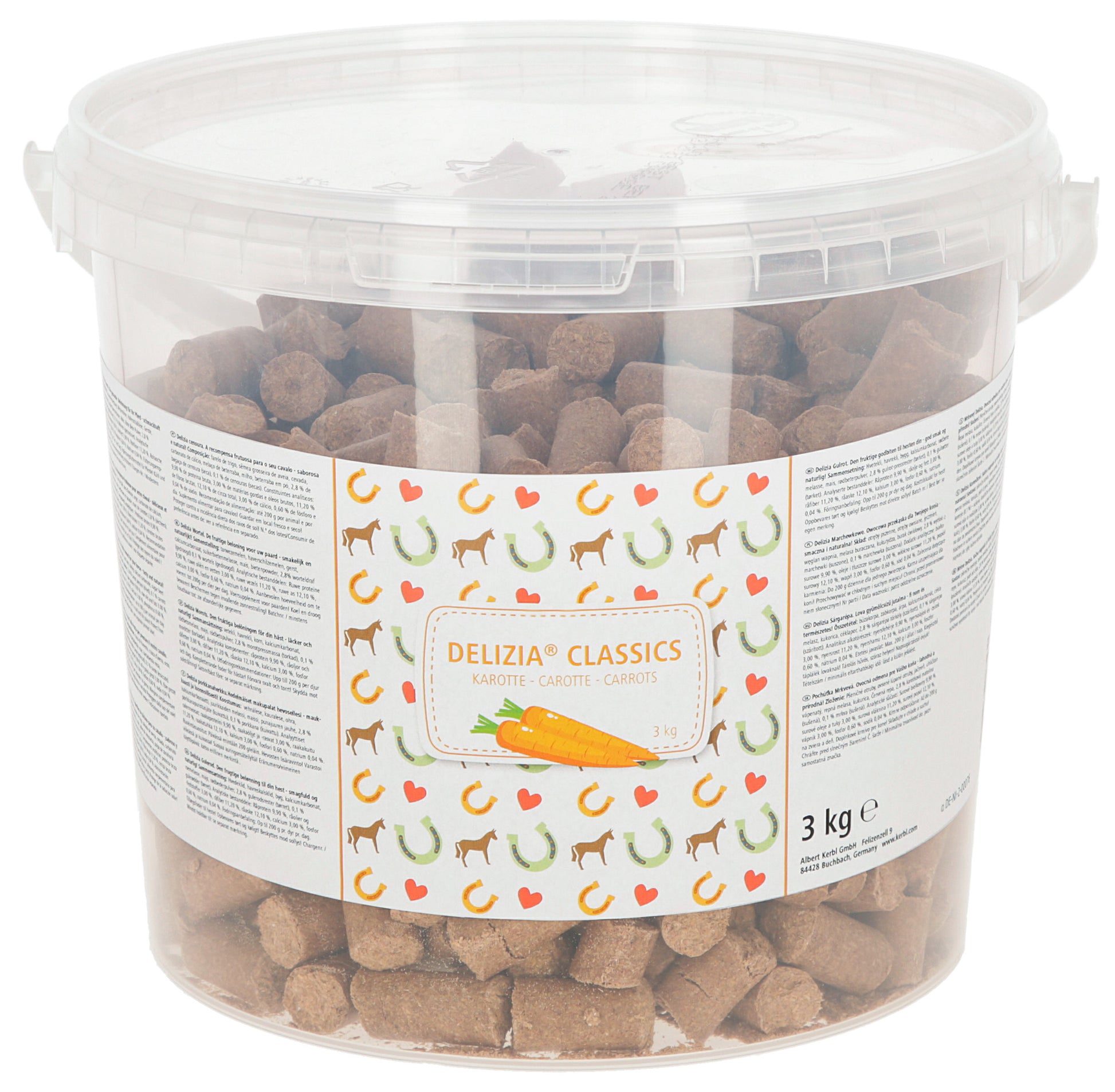 PIŠKOTKI za konje Delizia - korenje 3kg