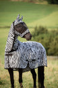 Maska za zašcito pred muhami zebra z zašcito za ušesa,