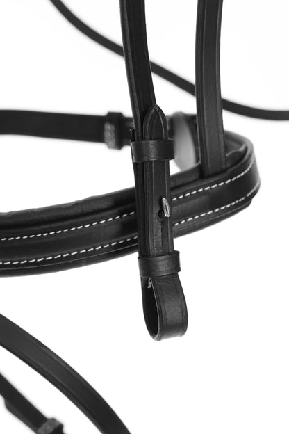 Snaffle uzda Classic Leather, crna, polna