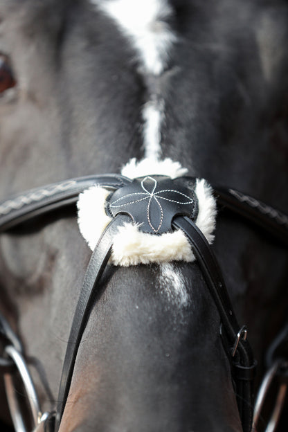 Snaffle uzda Cancun crna, pony