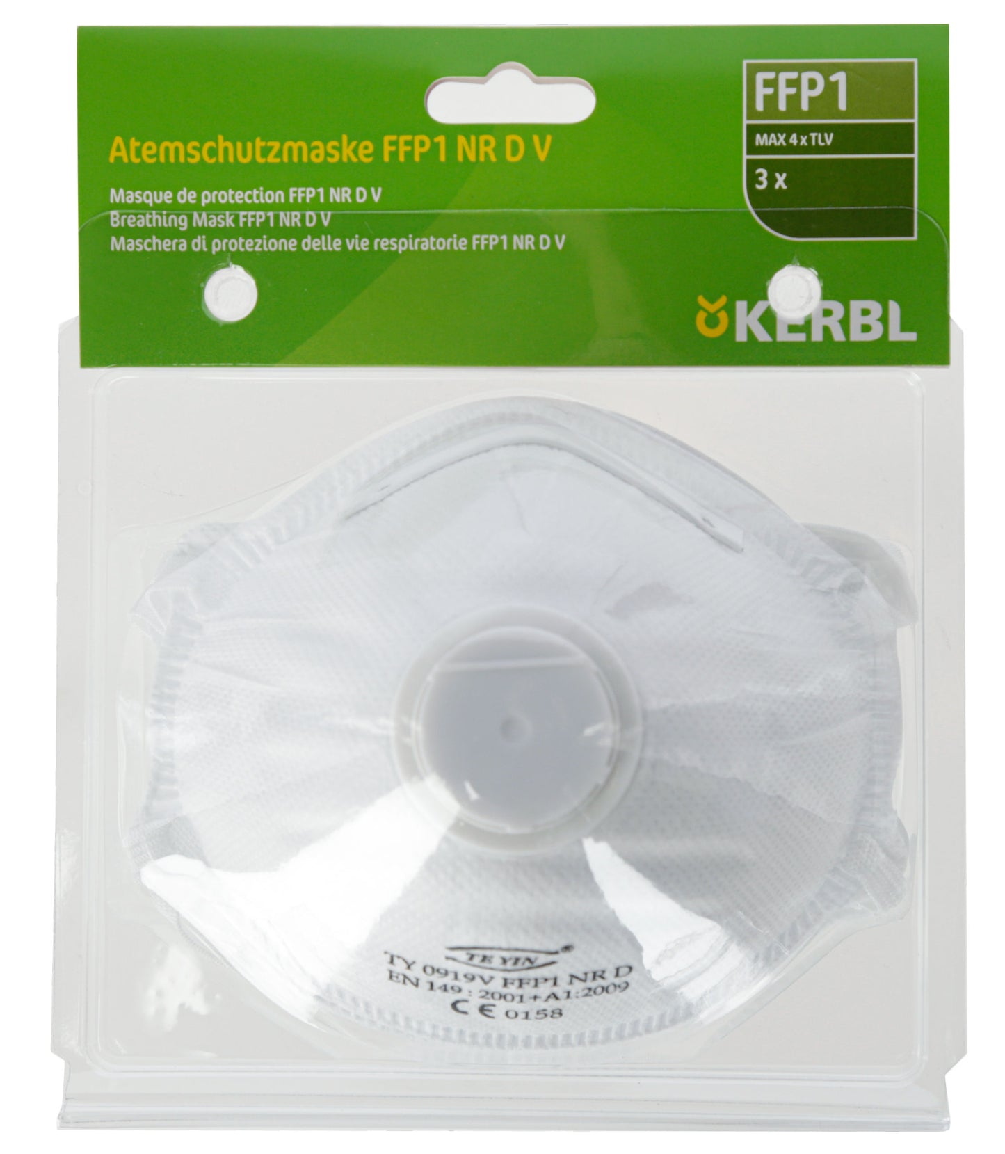 MASKA zašcitna FFP1 NR D z vent. (PAK 3/1)