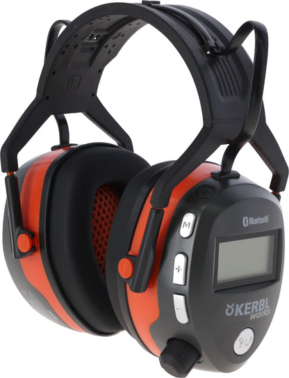 Kerbl Works Connect BT|FM Glušniki z radijem z Bluetooth