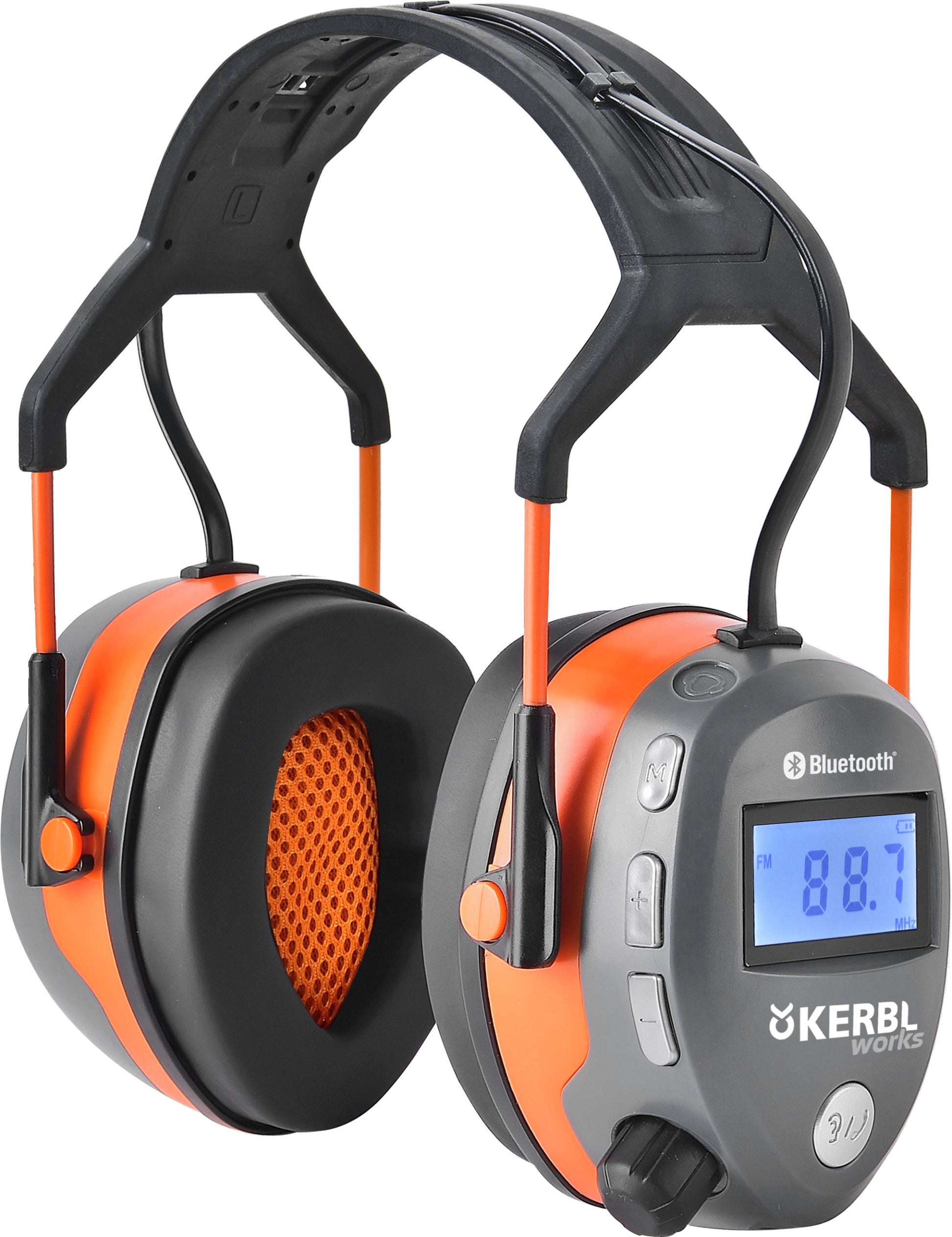 Kerbl Works Connect BT|FM Glušniki z radijem z Bluetooth
