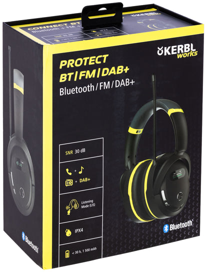 Kerbl works Protect BT|FM|DAB+ Radio za zaščito sluha z Bluet
