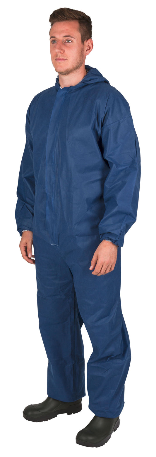 OBLEKA za enkratno uporabo 55g/m2, modra - 3XL