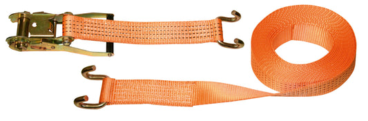 Pritrdilni trak z ragljo, 2-de 2000/4000 kg, kavelj, oranžen