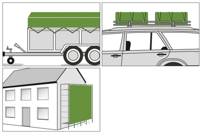 POKRIVALO zeleno 110-120g/m2 8 × 10m