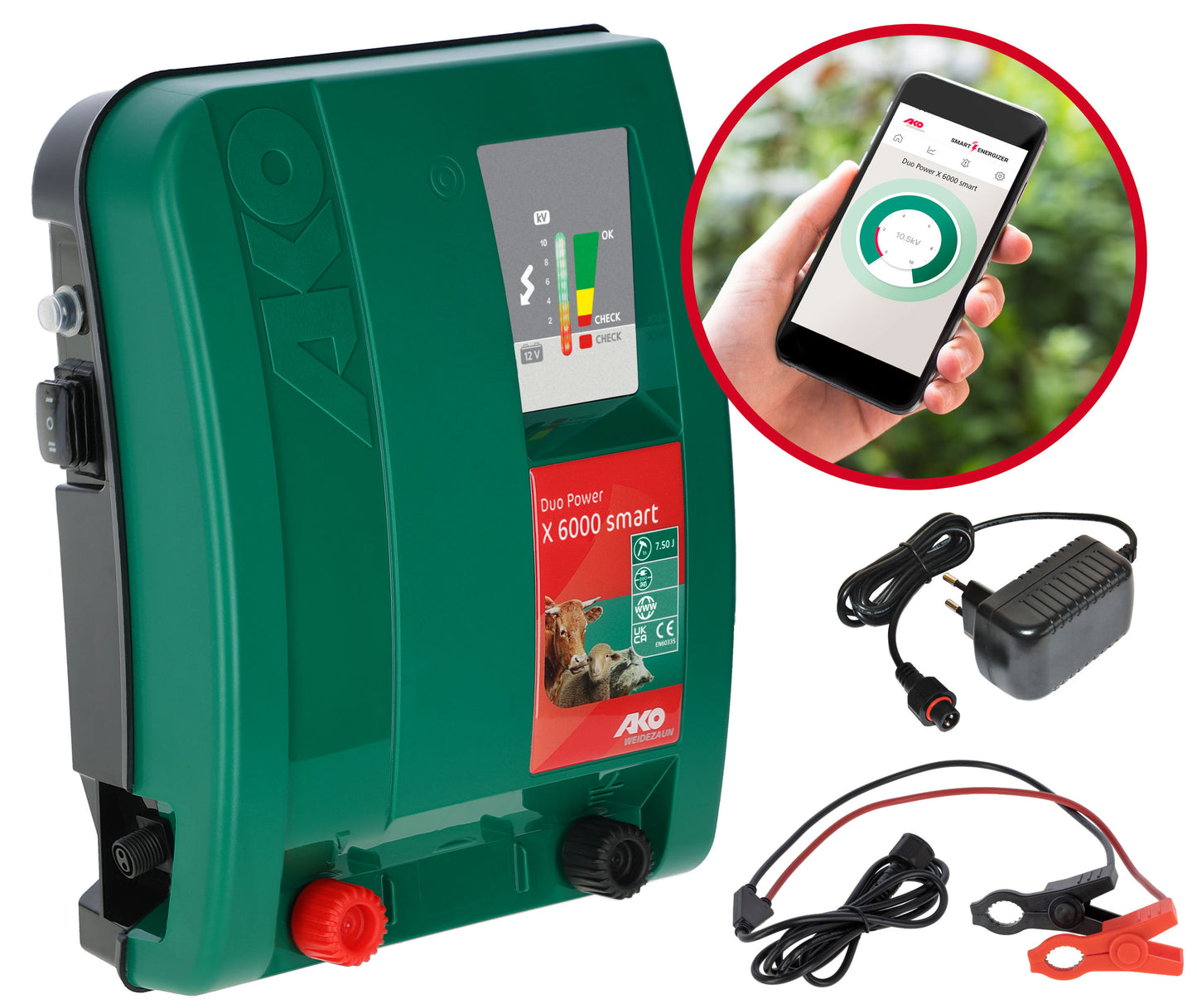 PASTIR elektric. Ako Duo X6000  Smart - 130km, 12V (230V)