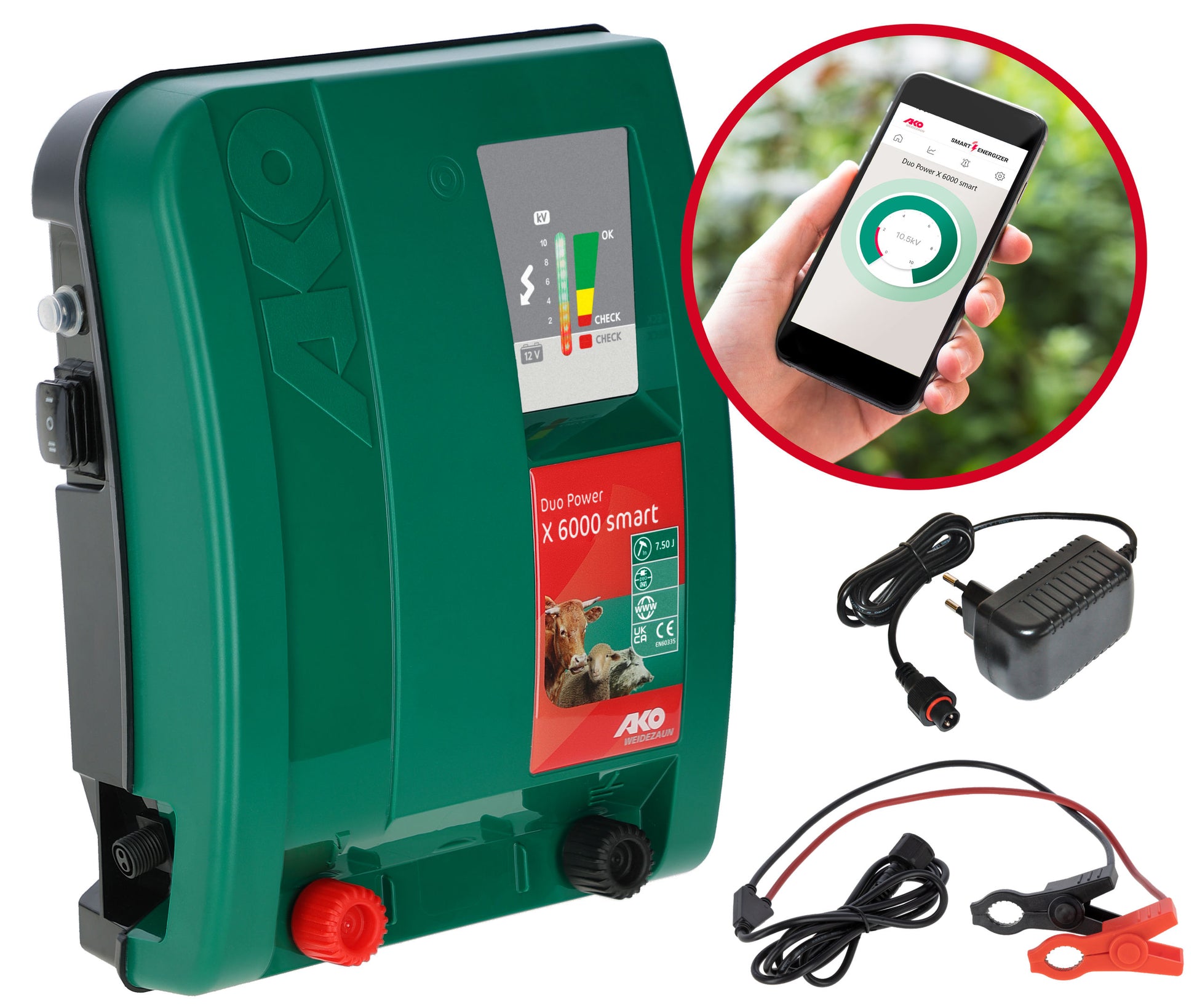 PASTIR elektric. Ako Duo X6000  Smart - 130km, 12V (230V)