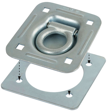 Protiplošča za 37603 127x127 mm, pocinkana, 2 kosa