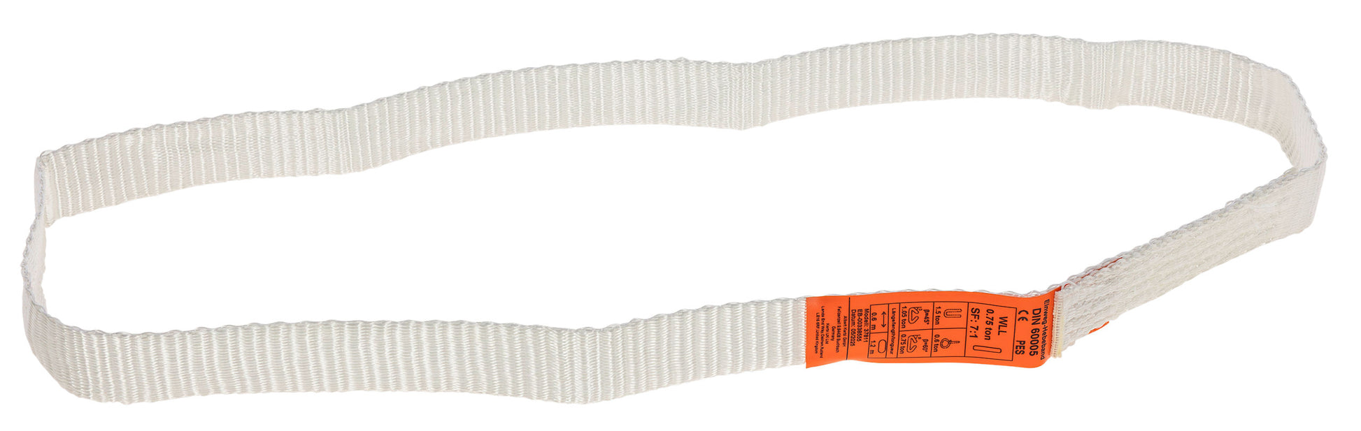 Enkratni dvigalni trak, DIN 60 Širina: 30 mm, dolžina: 60 cm,