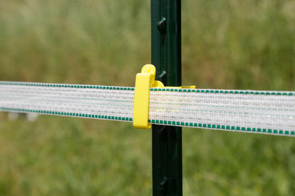 IZOLATOR za trak 50mm T-post - rumen (25kos)