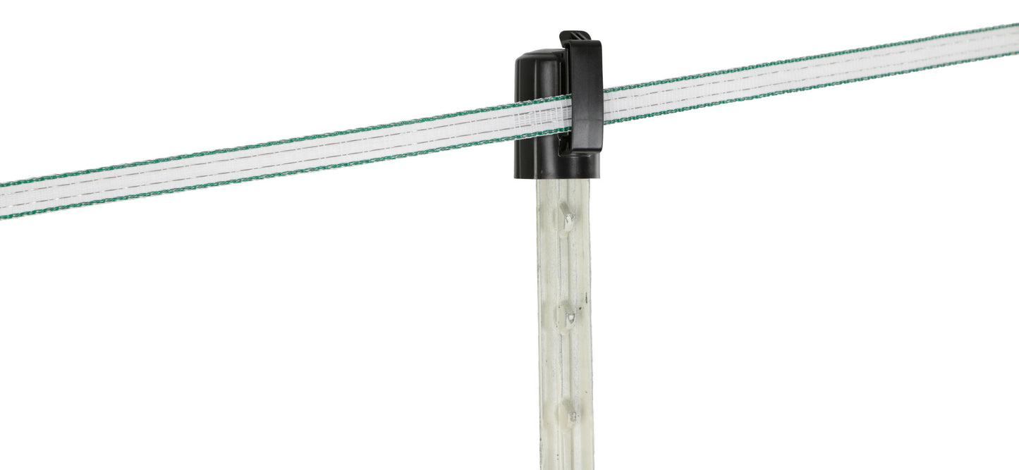 IZOLATOR zgornji T-post - crn (10kos)