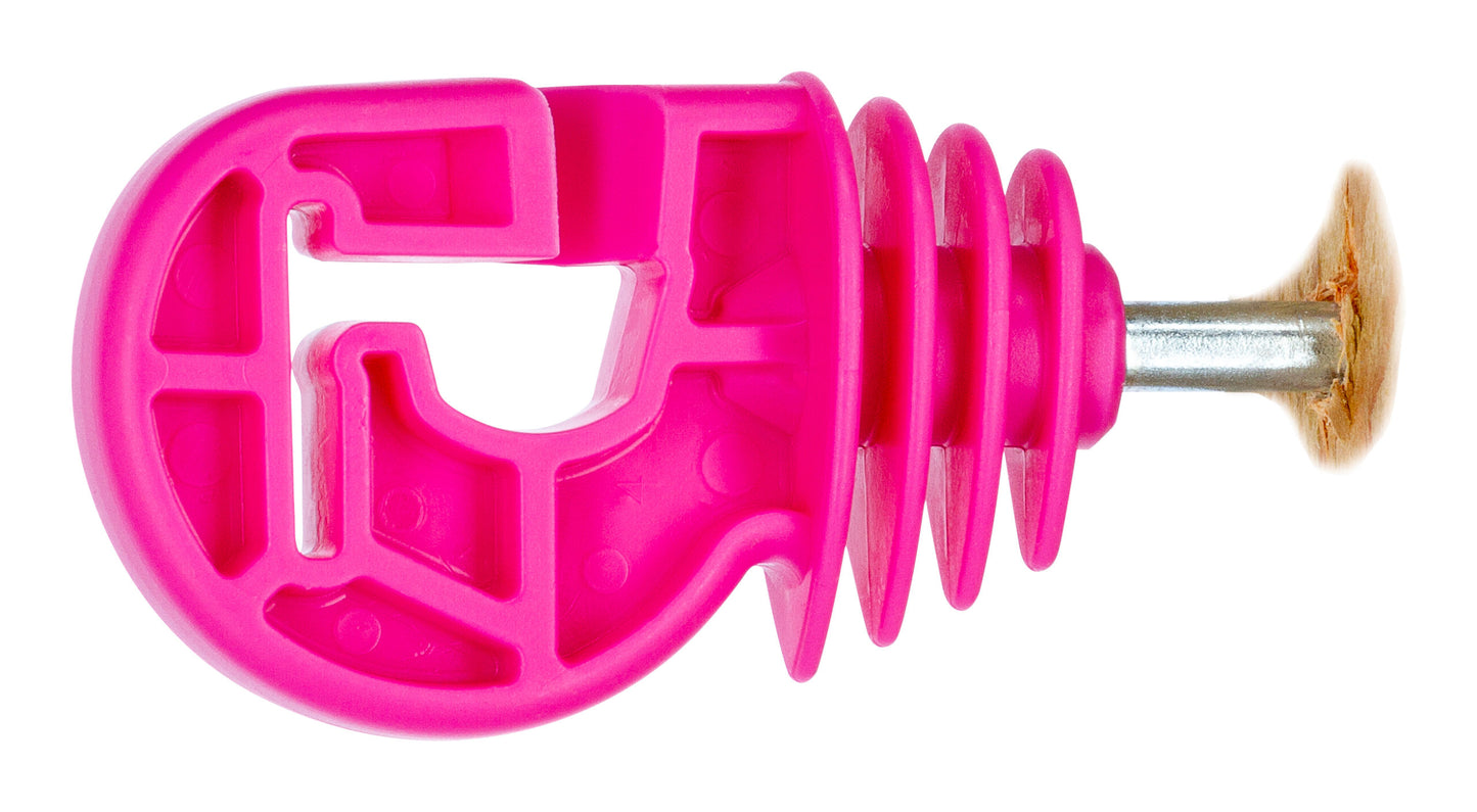 IZOLATOR okrogli z zarezo premium pink (25kos)