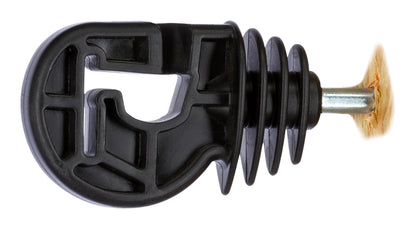 IZOLATOR okrogli z zarezo premium crn (25kos)