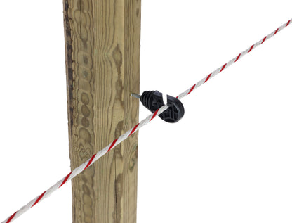 IZOLATOR okrogli z zarezo premium crn (25kos)