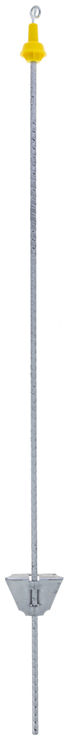 Steber iz vzmet. jekla Profi s kovin. ušescem, srebrn, 108cm